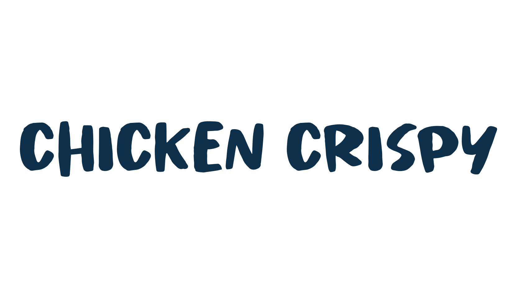 Chicken Crispy, cartoon font preview