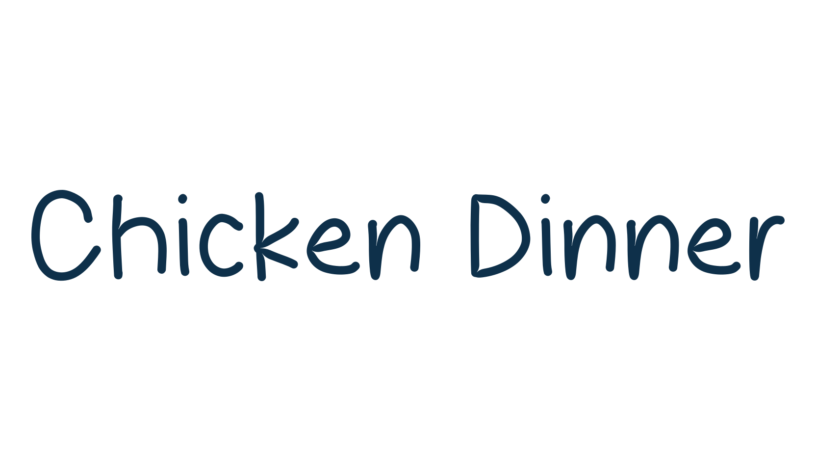 Chicken Dinner (chicken-dinner-3), script handwritten fancy decorative calligraphy font preview