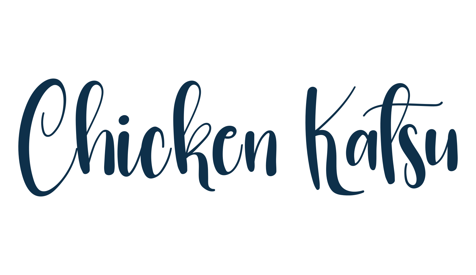 Chicken Katsu, script calligraphy fancy decorative font preview