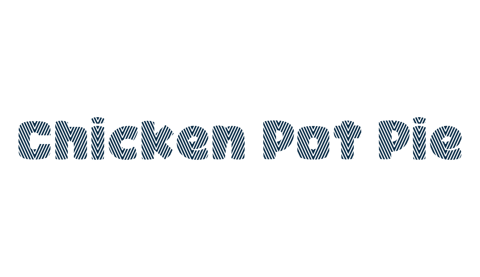 Chicken Pot Pie, fancy decorative font preview