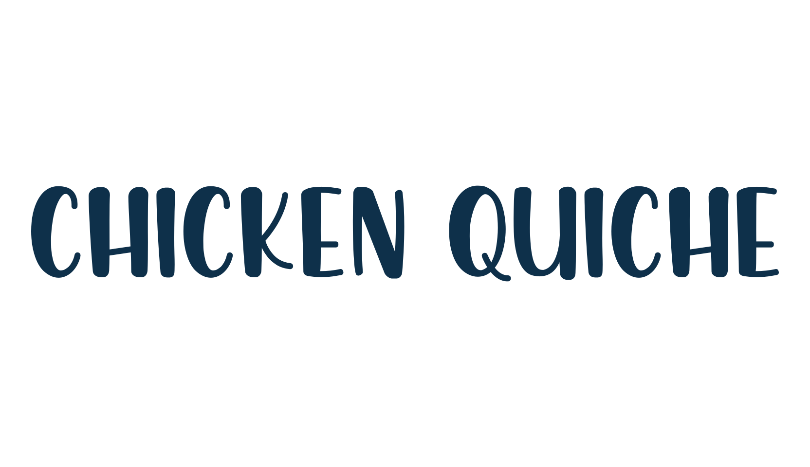 Chicken Quiche, fancy cartoon decorative font preview