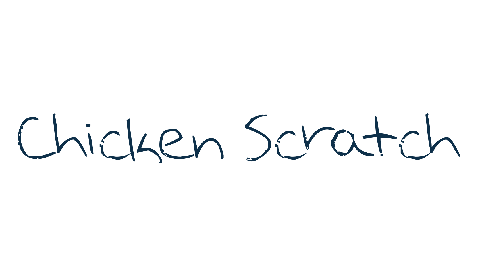 Chicken Scratch (chicken-scratch3), script handwritten fancy decorative calligraphy font preview