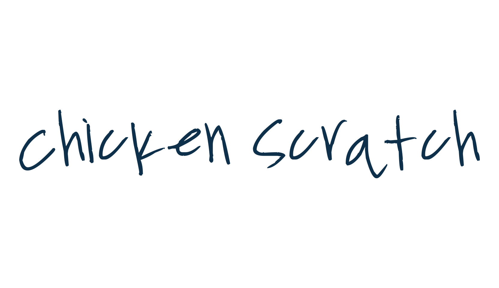 Chicken Scratch (chickenscratch), handwriting font preview