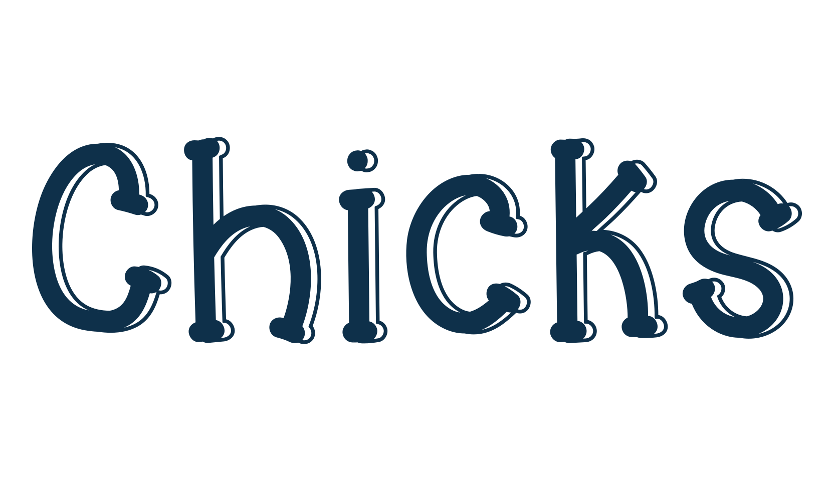 Chicks, fancy cartoon decorative font preview
