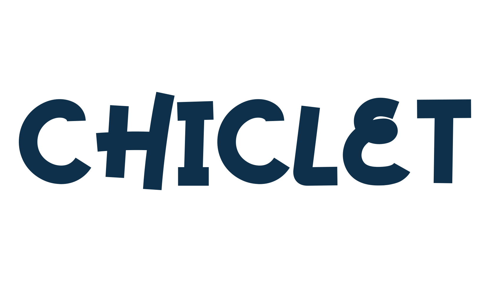 Chiclet, fancy cartoon decorative font preview