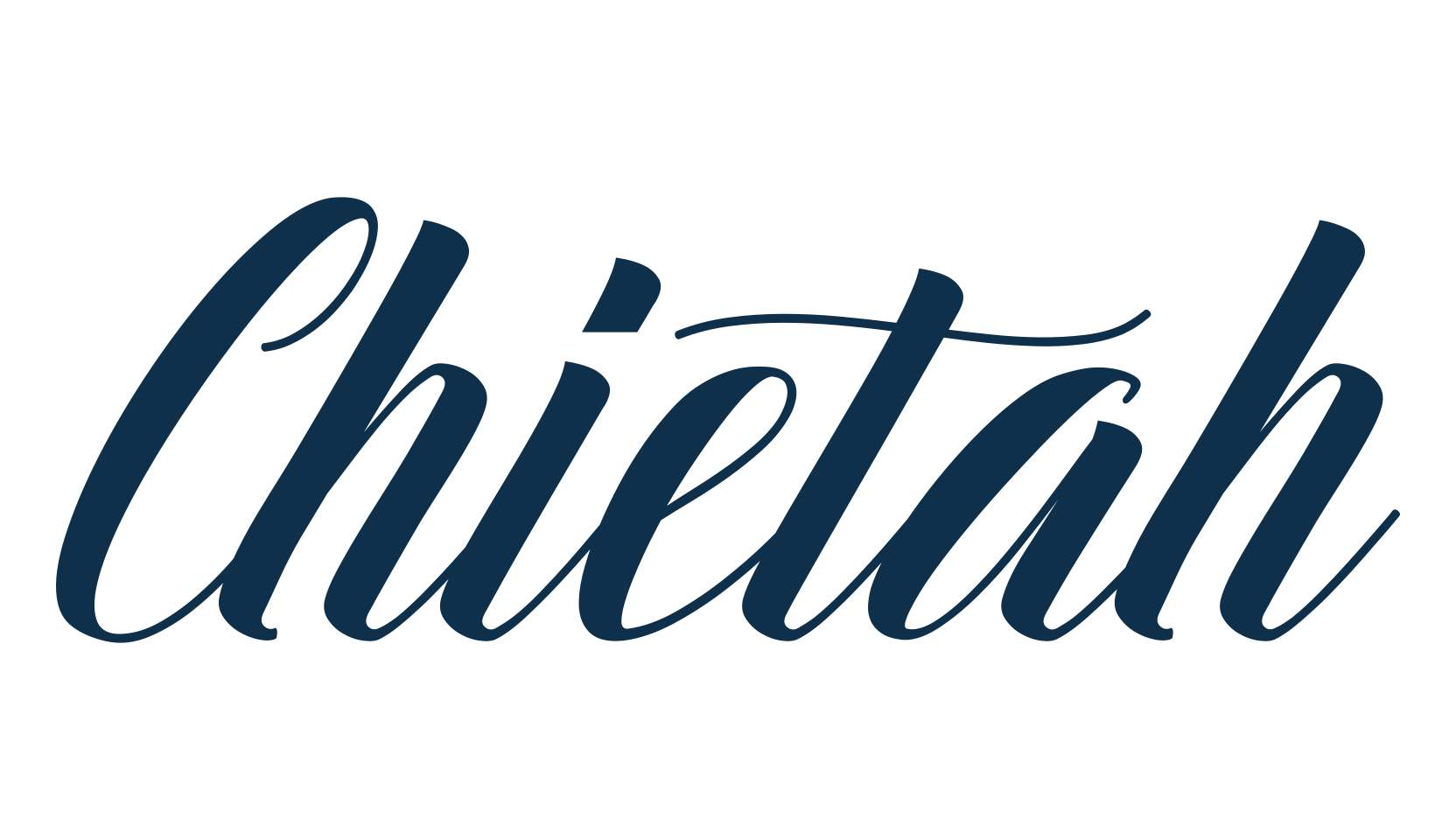 Chietah, script calligraphy fancy decorative font preview