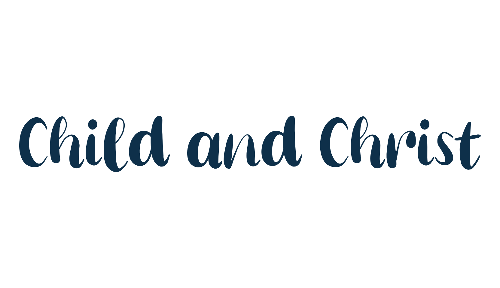 Child and Christ, fancy various decorative script calligraphy font preview