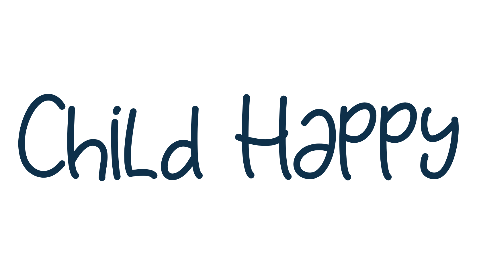 Child Happy, handwriting font preview