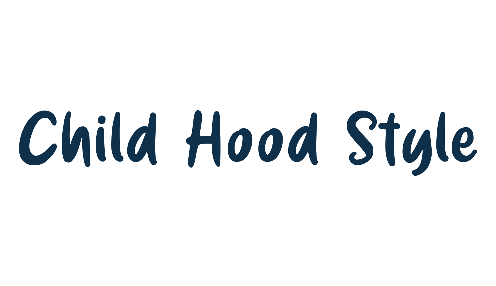 Child Hood Style, display market font preview
