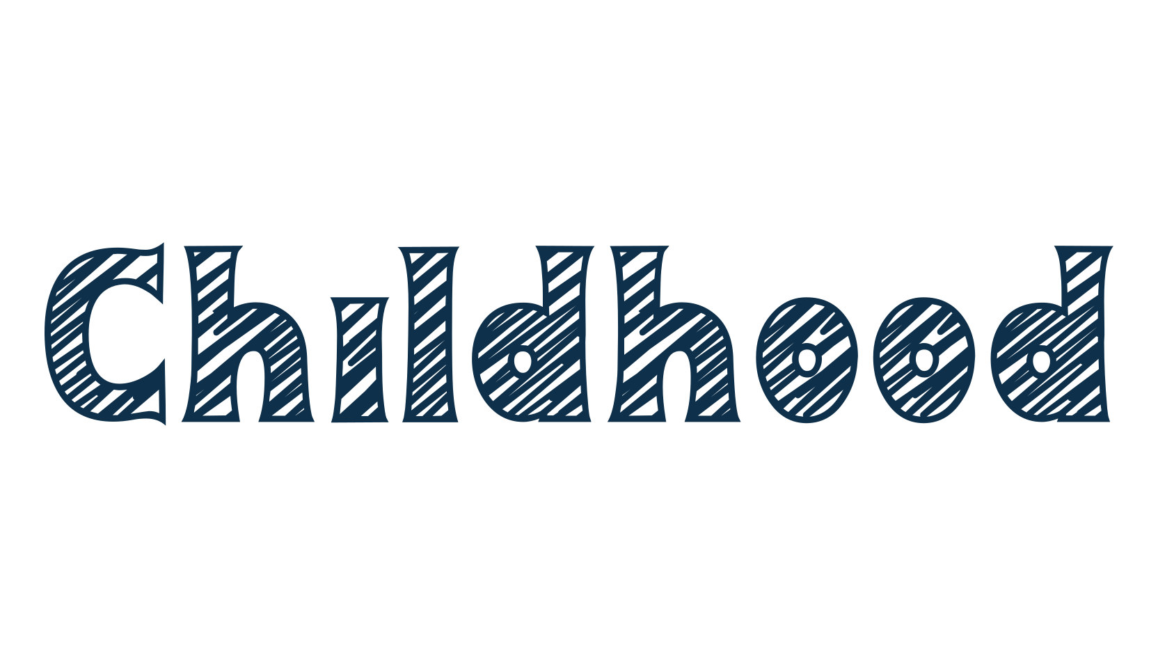 Childhood (childhood-4), fancy various decorative font preview