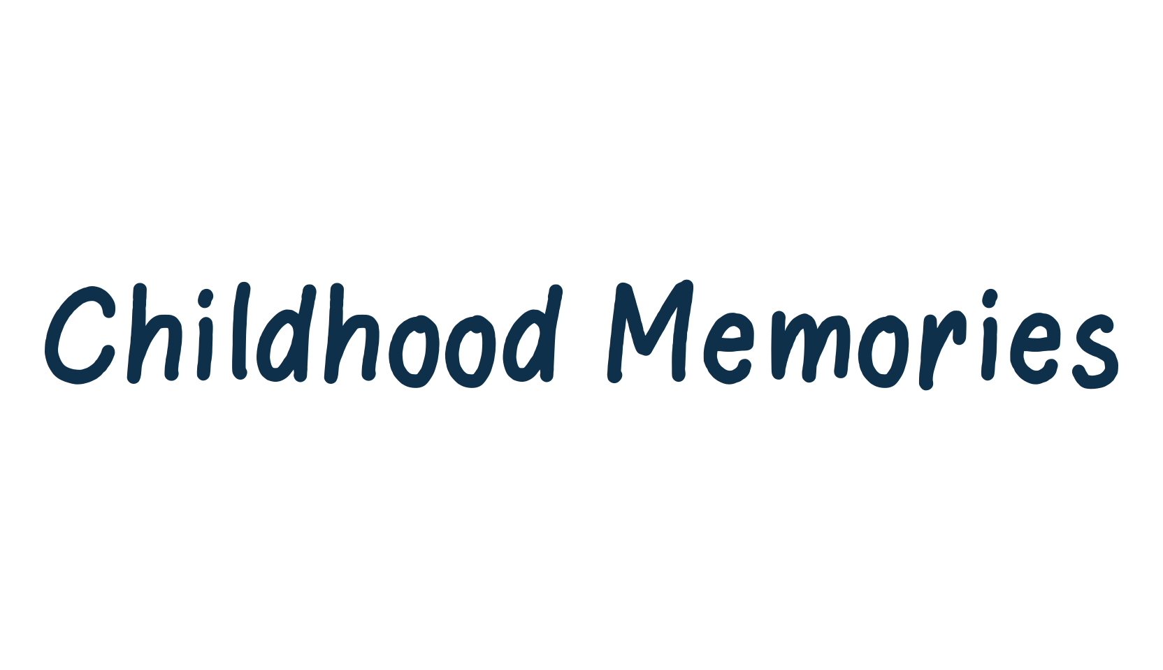Childhood Memories, fancy cartoon decorative comic font preview
