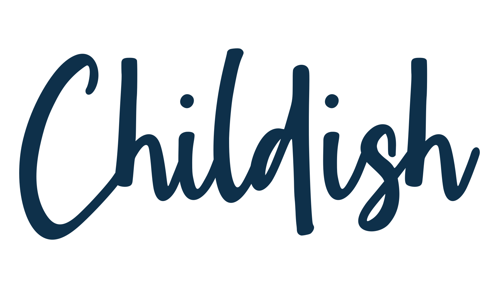 Childish (childish-2), handwriting font preview