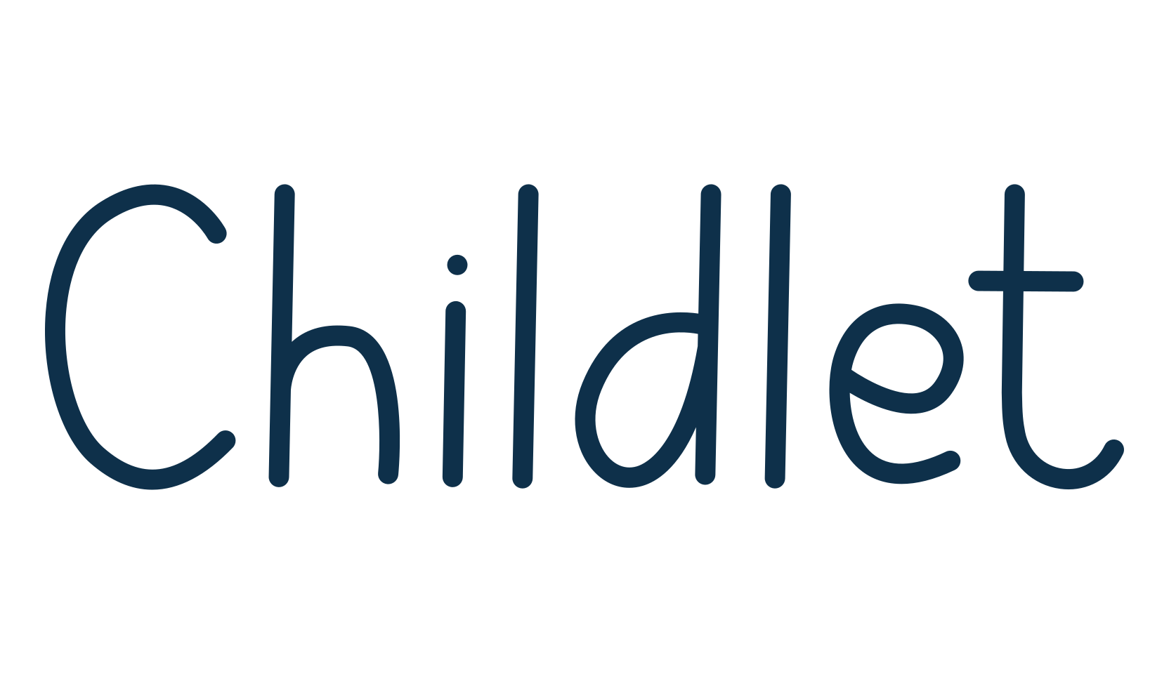 Childlet, script handwritten fancy decorative calligraphy font preview
