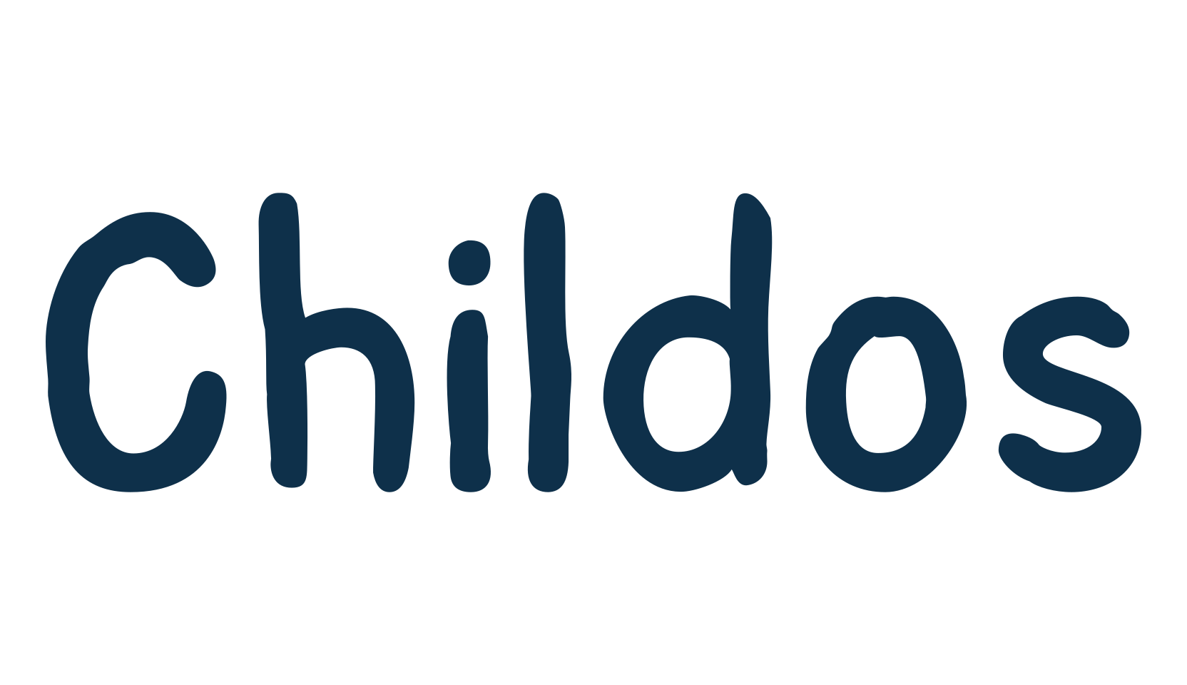 Childos, handwriting font preview
