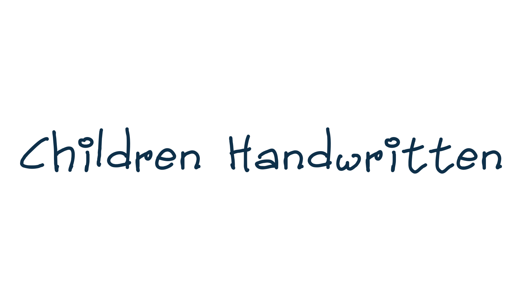 Children Handwritten, handwriting font preview