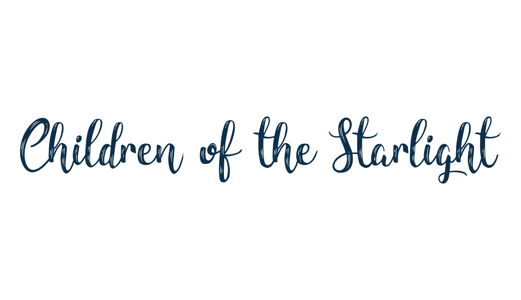 Children of the Starlight, fancy various decorative script calligraphy font preview