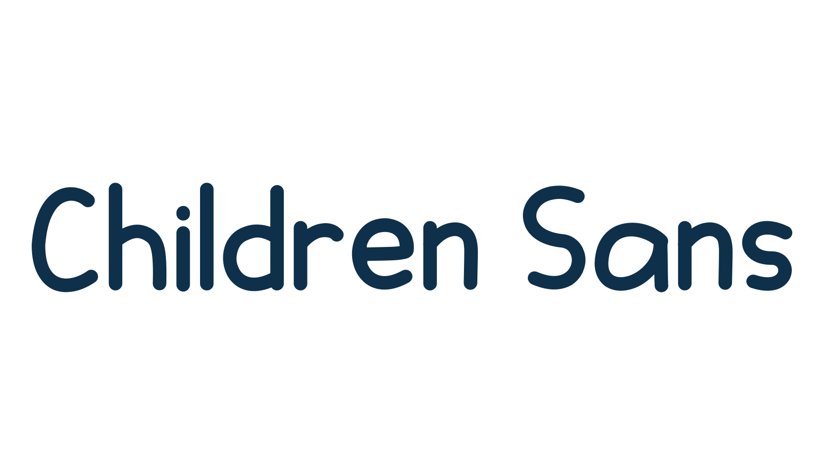 Children Sans, cartoon font preview