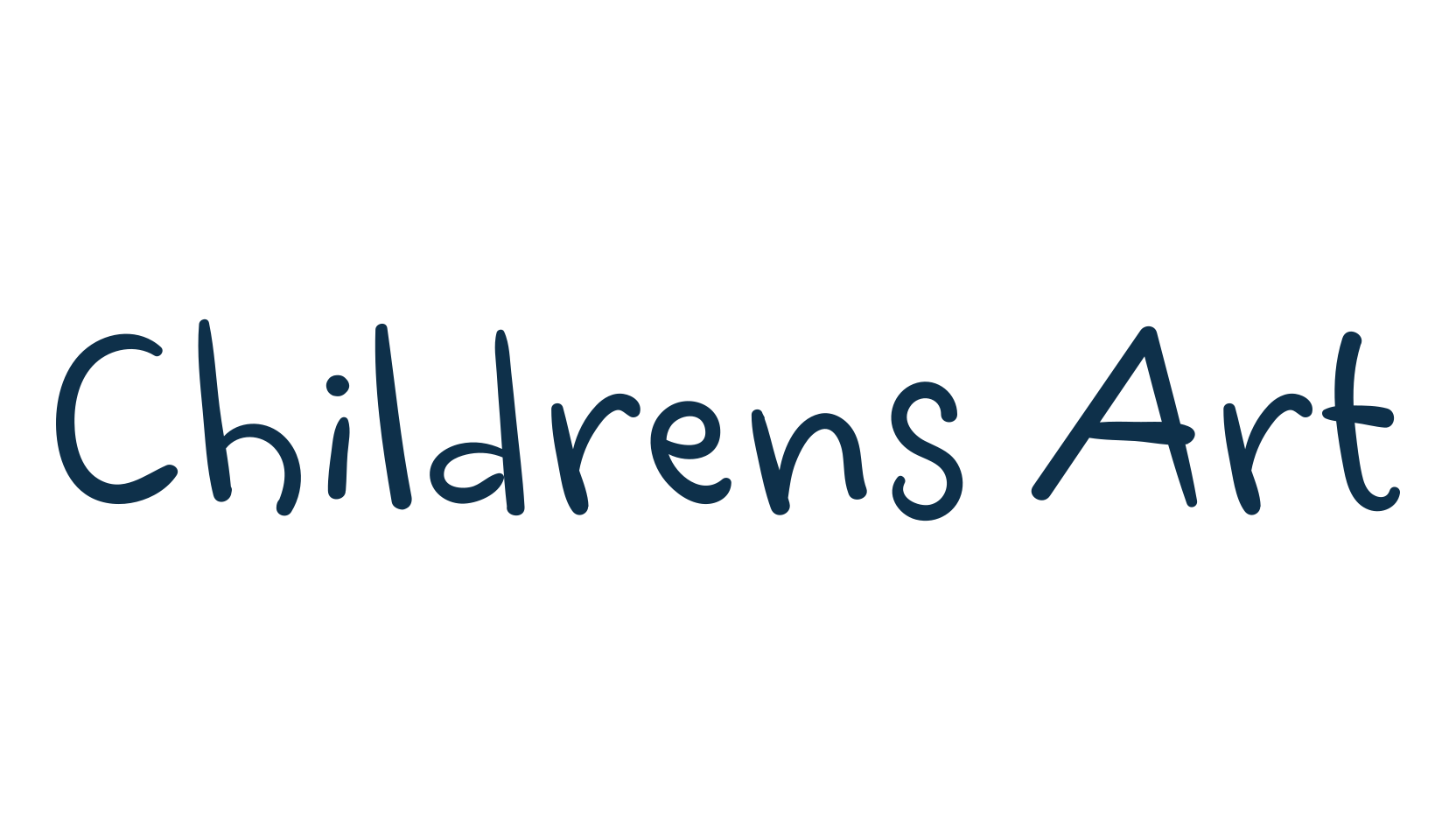 Childrens Art, script handwritten fancy decorative calligraphy font preview