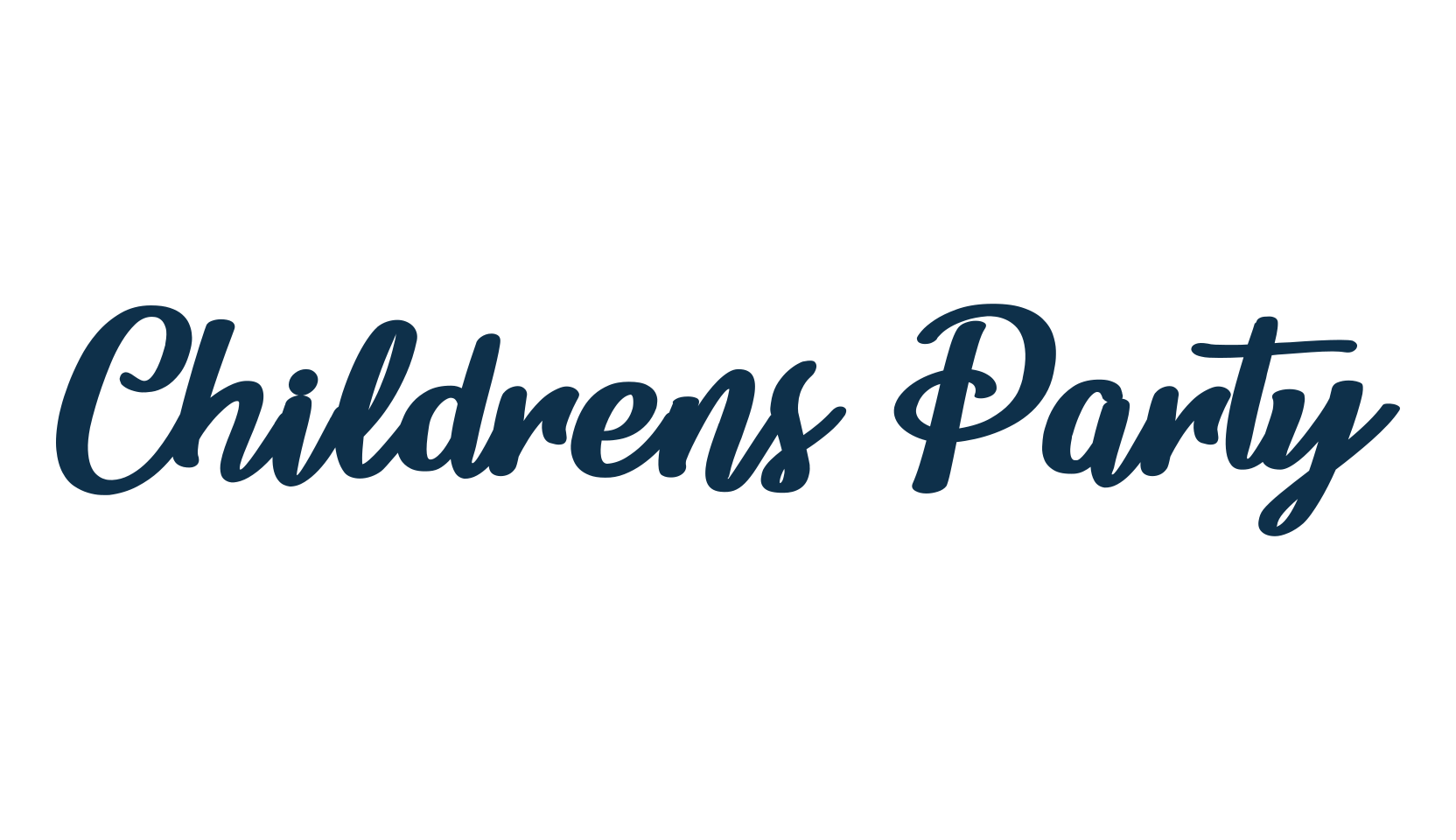 Childrens Party, script handwritten fancy decorative calligraphy font preview