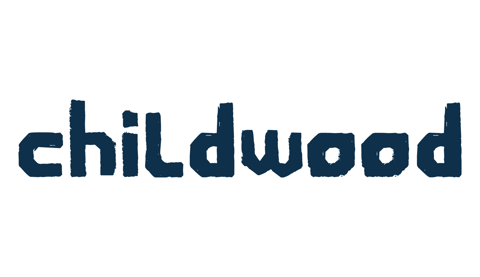 Childwood, fancy eroded decorative font preview