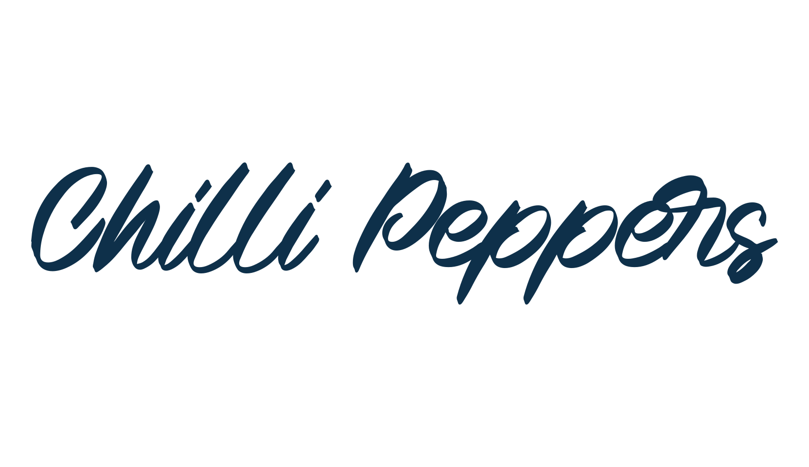 Chilli Peppers, script handwritten fancy decorative calligraphy font preview