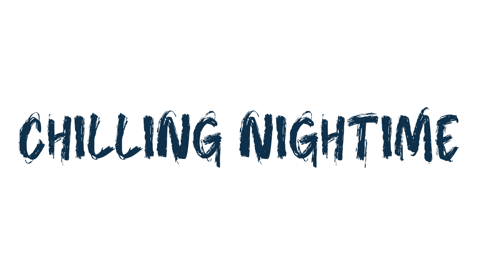 Chilling Nightime, halloween font preview