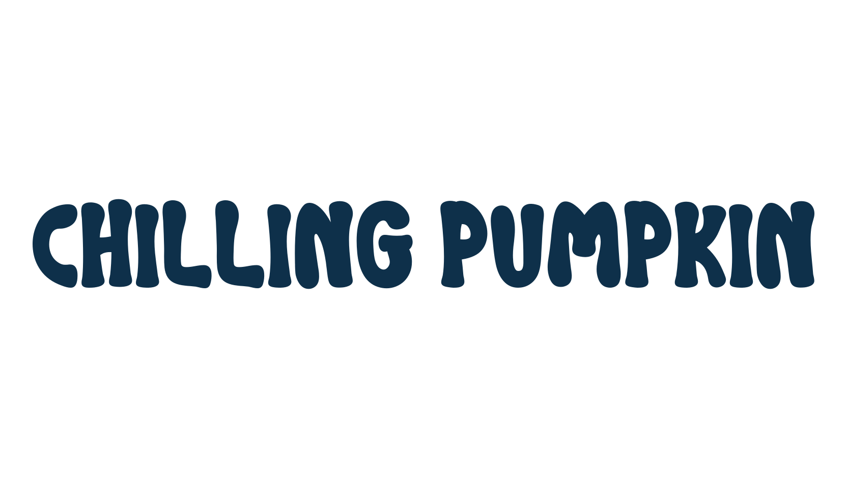 Chilling Pumpkin, fancy decorative font preview