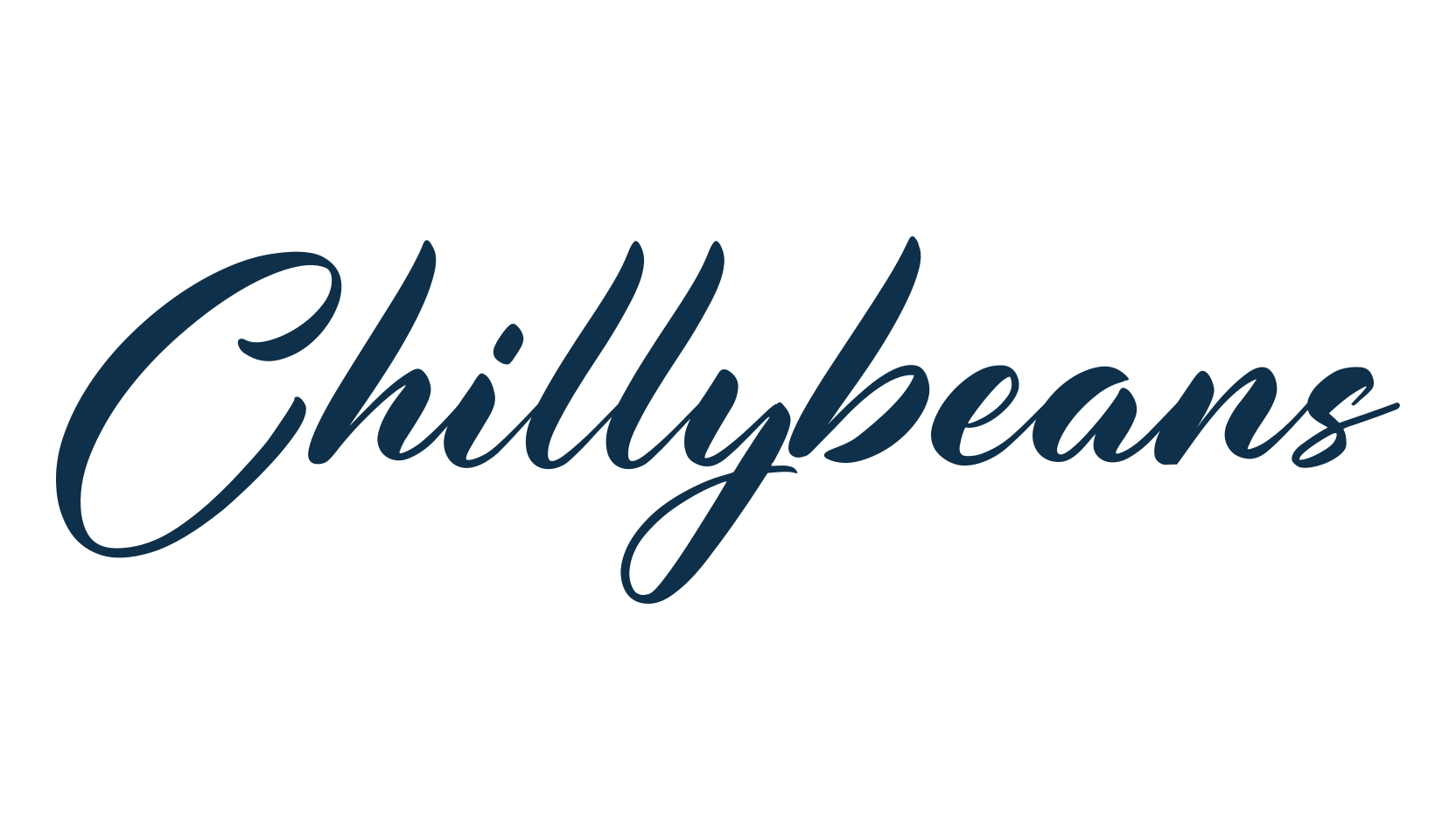 Chillybeans, script calligraphy fancy decorative font preview