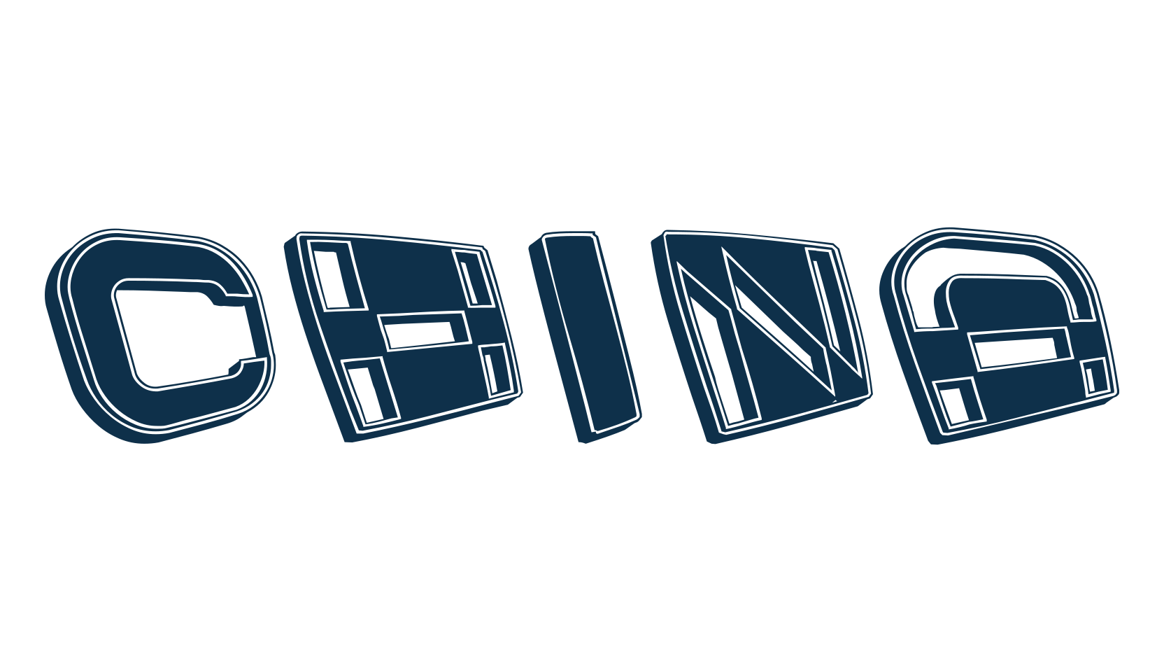 China, various font preview