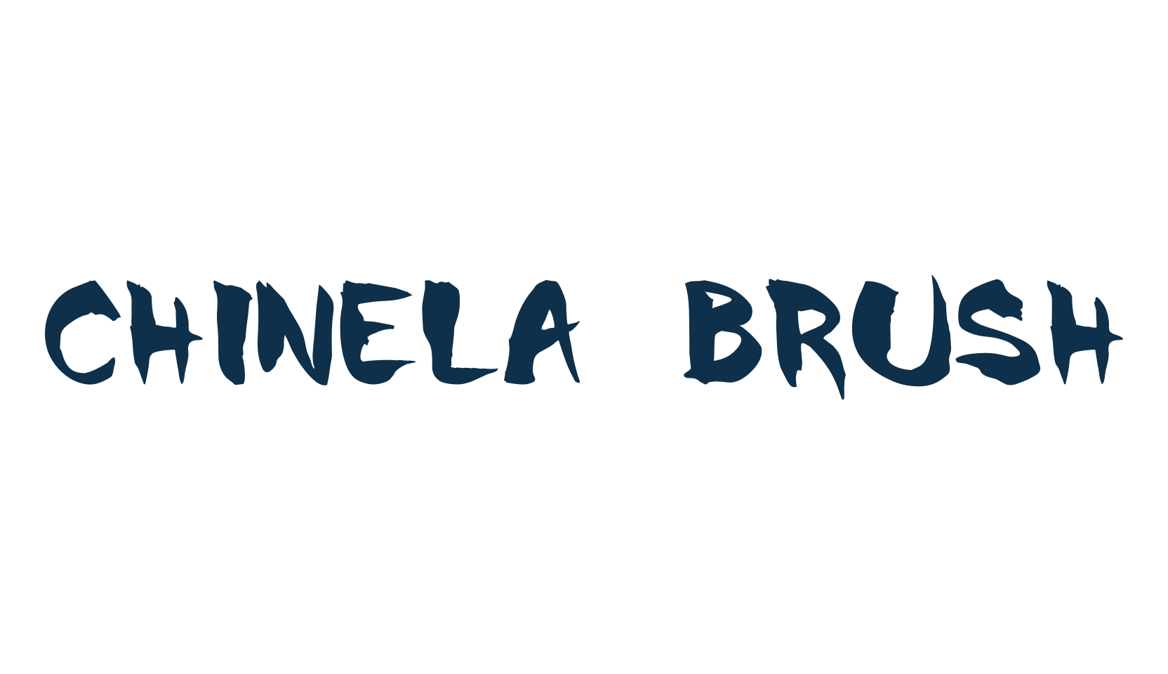 Chinela Brush, brush font preview