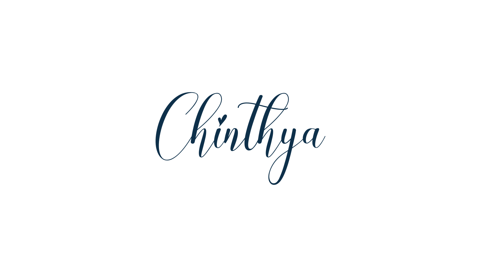 Chinthya, script calligraphy fancy decorative font preview