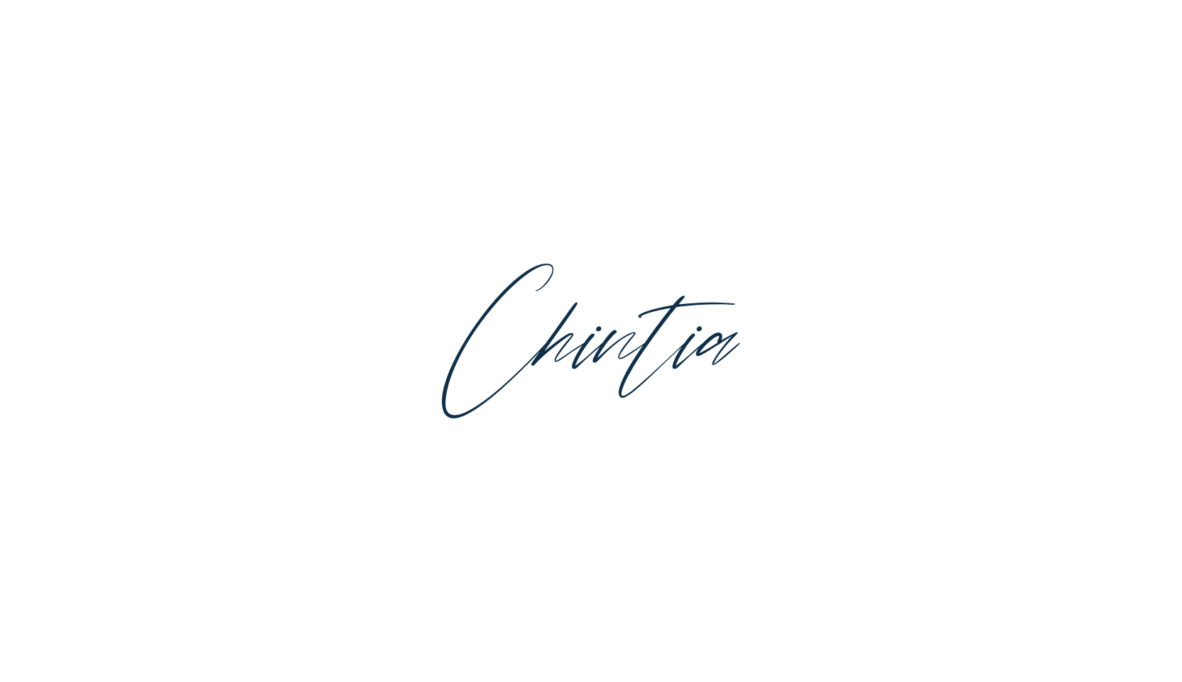 Chintia, handwriting font preview