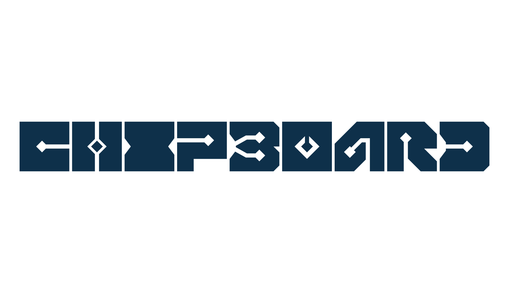 Chipboard, fancy various techno sci-fi font preview