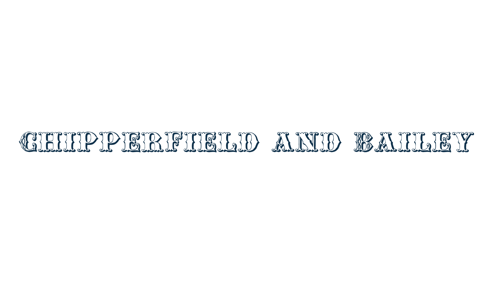 Chipperfield and Bailey, fancy retro decorative font preview