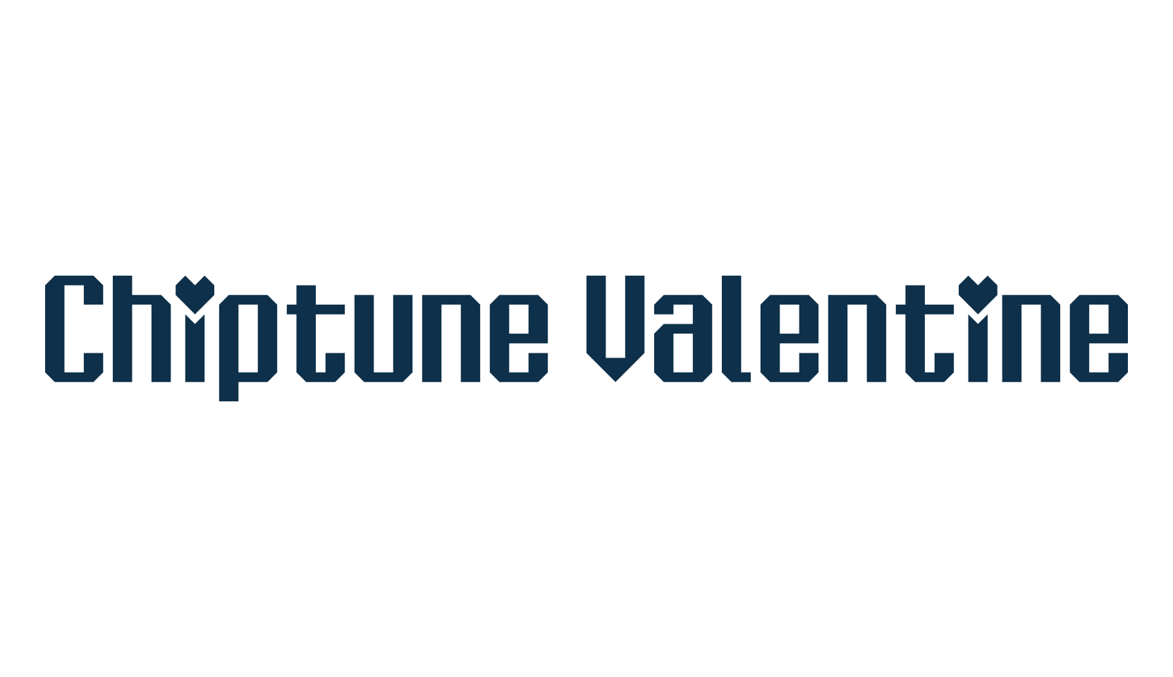 Chiptune Valentine, sans serif font preview
