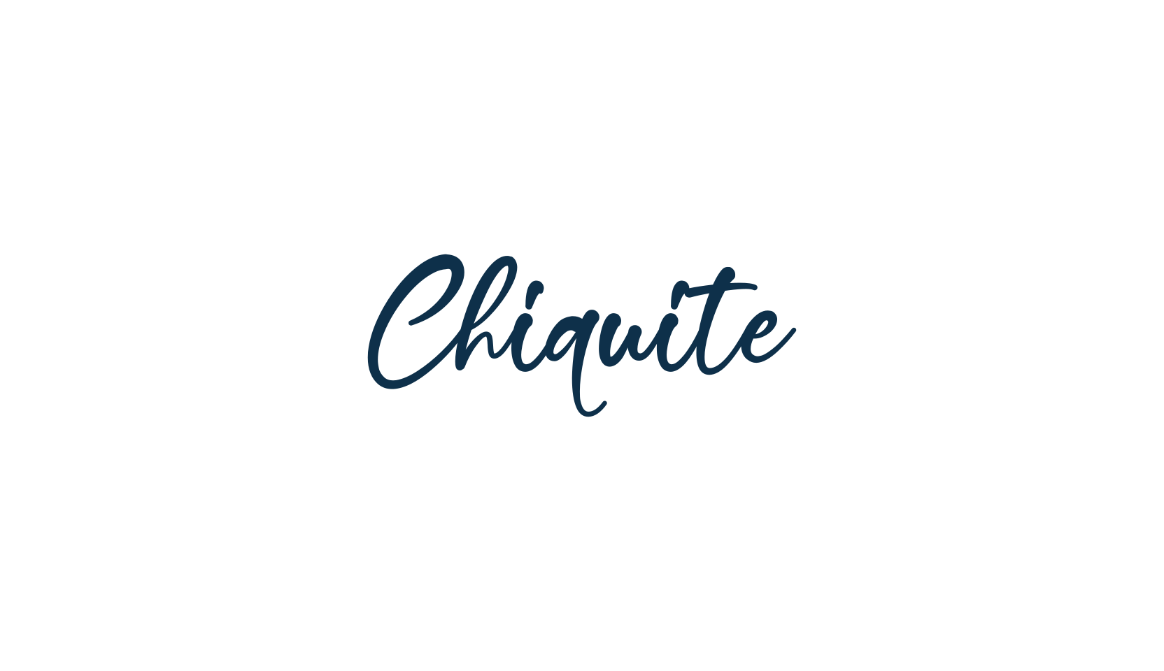 Chiquite, handwriting font preview