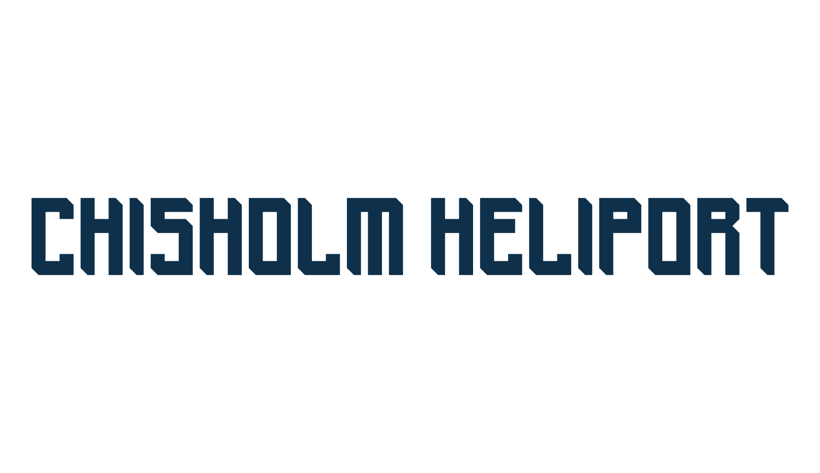 Chisholm Heliport, fancy various techno sci-fi font preview
