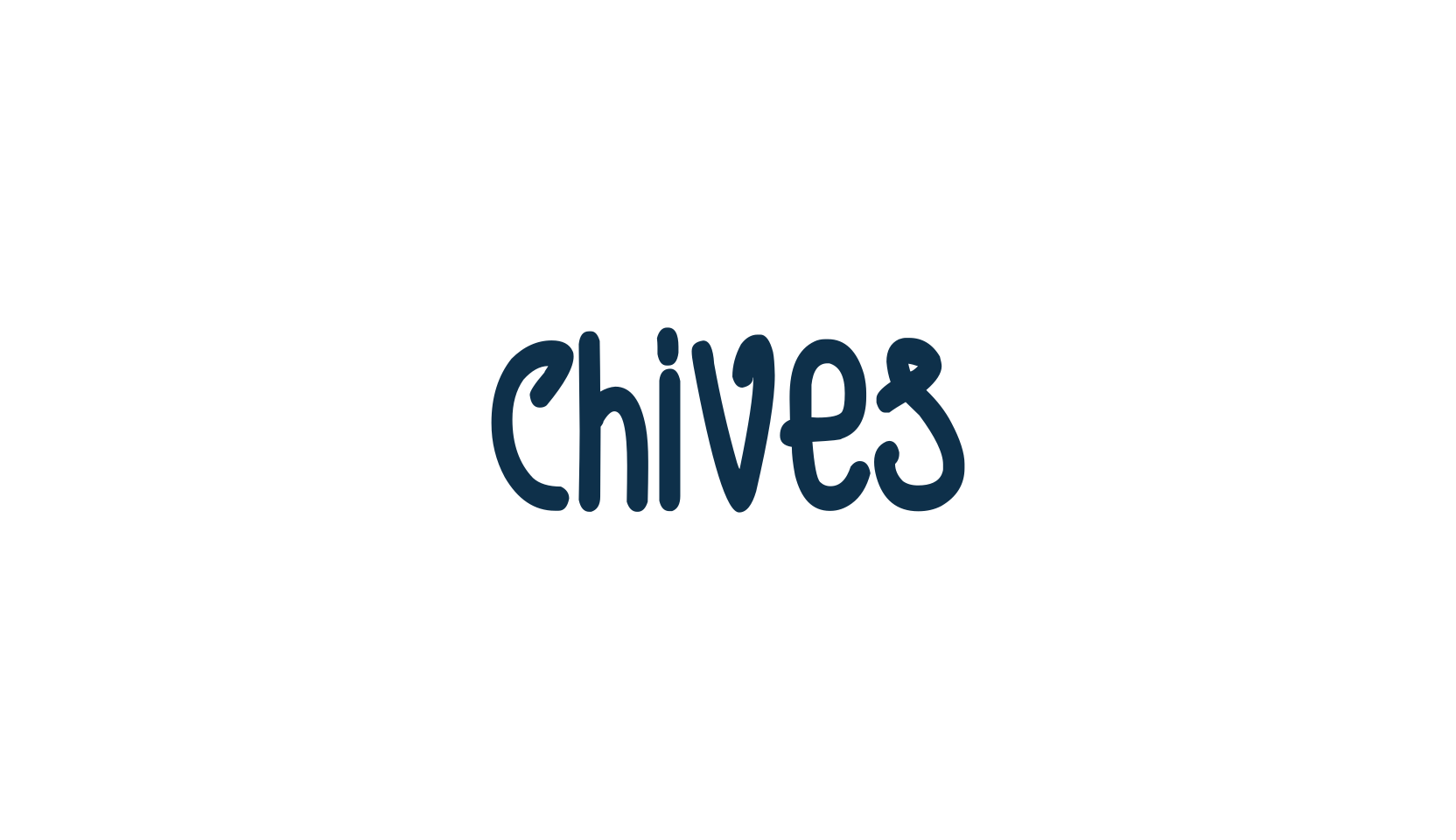 Chives, script handwritten fancy decorative calligraphy font preview