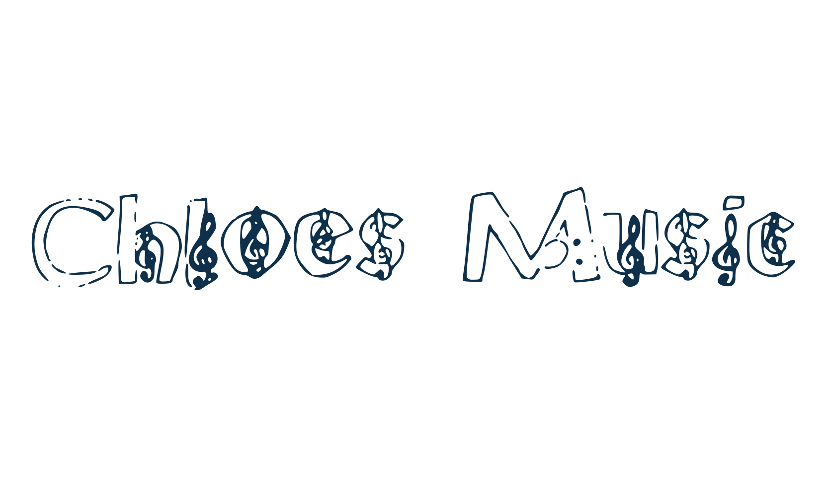 Chloes Music, fancy decorative font preview