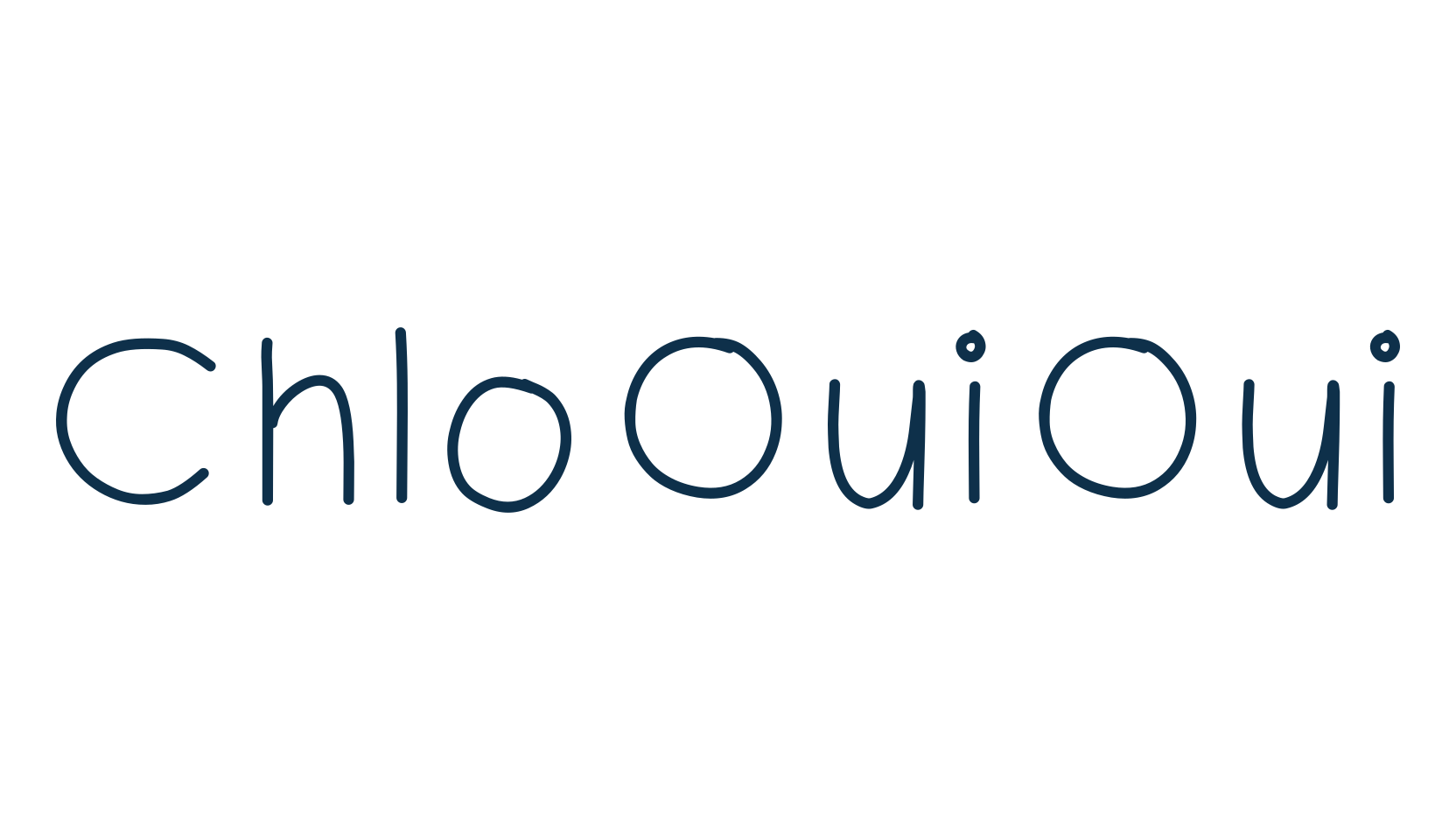 ChloOuiOui, handwriting font preview