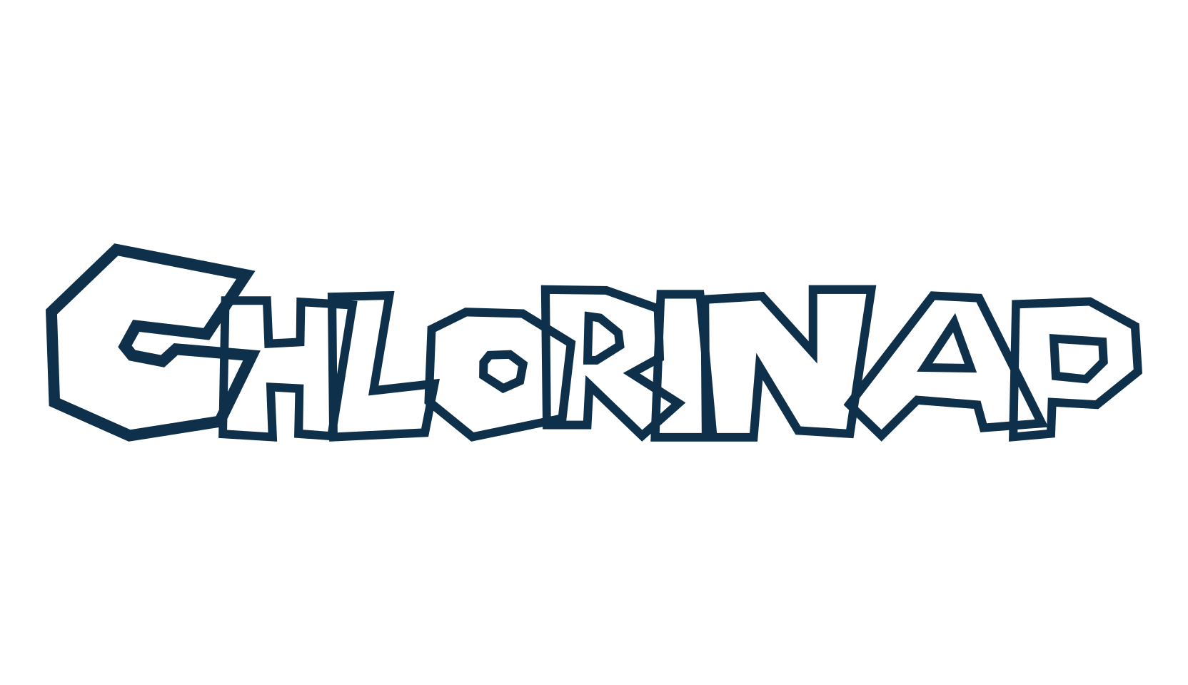 Chlorinap, cartoon font preview