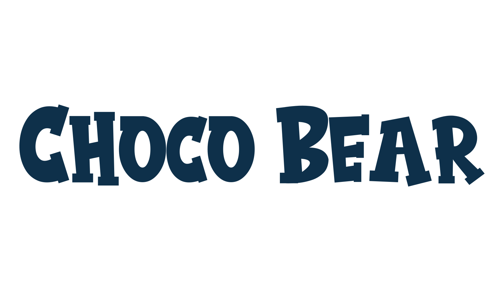 Choco Bear, fancy cartoon decorative font preview