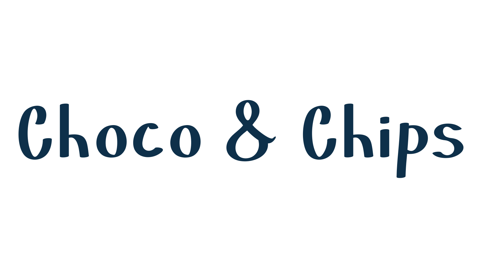 Choco & Chips, display market font preview