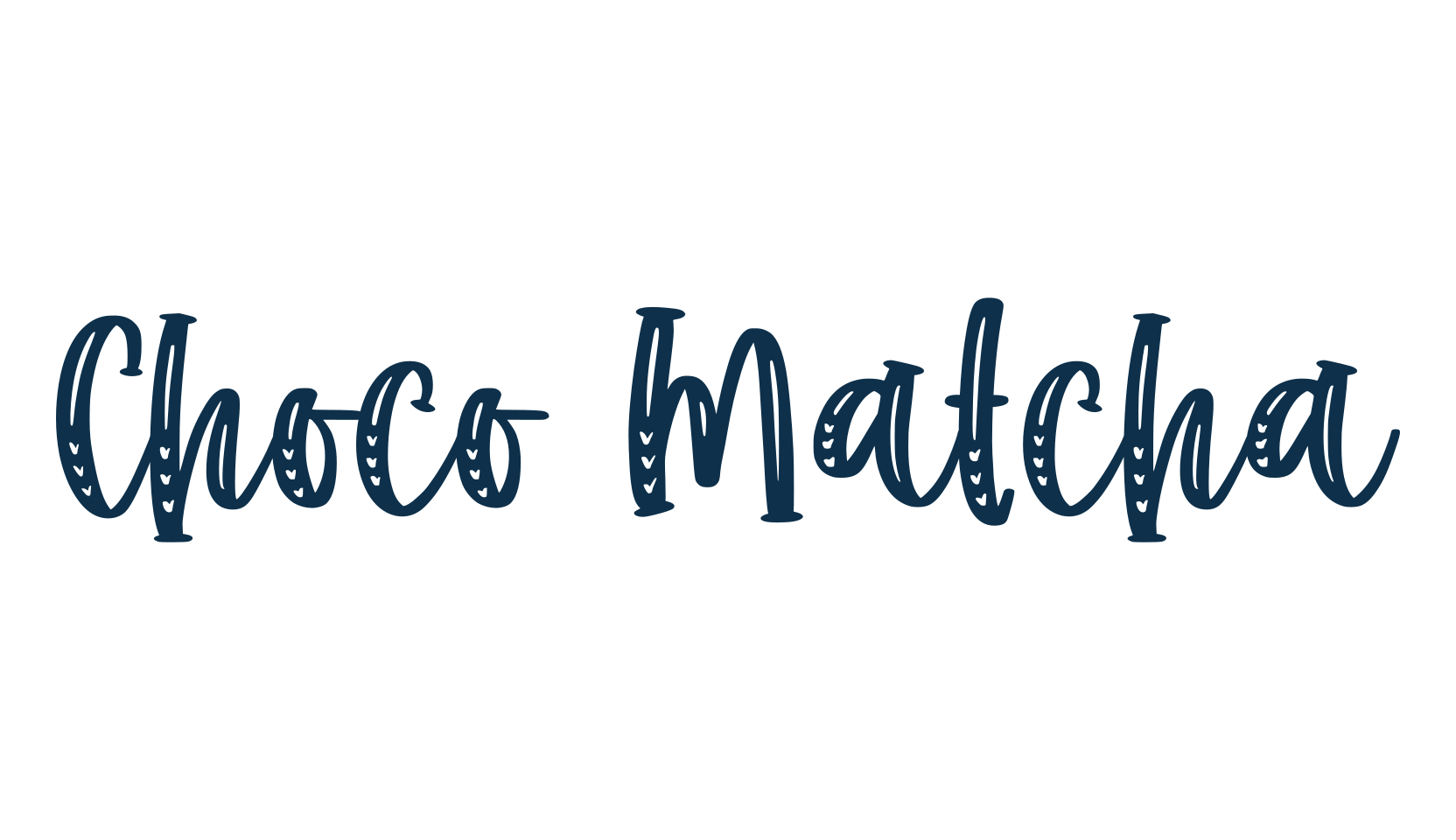 Choco Matcha, cartoon font preview