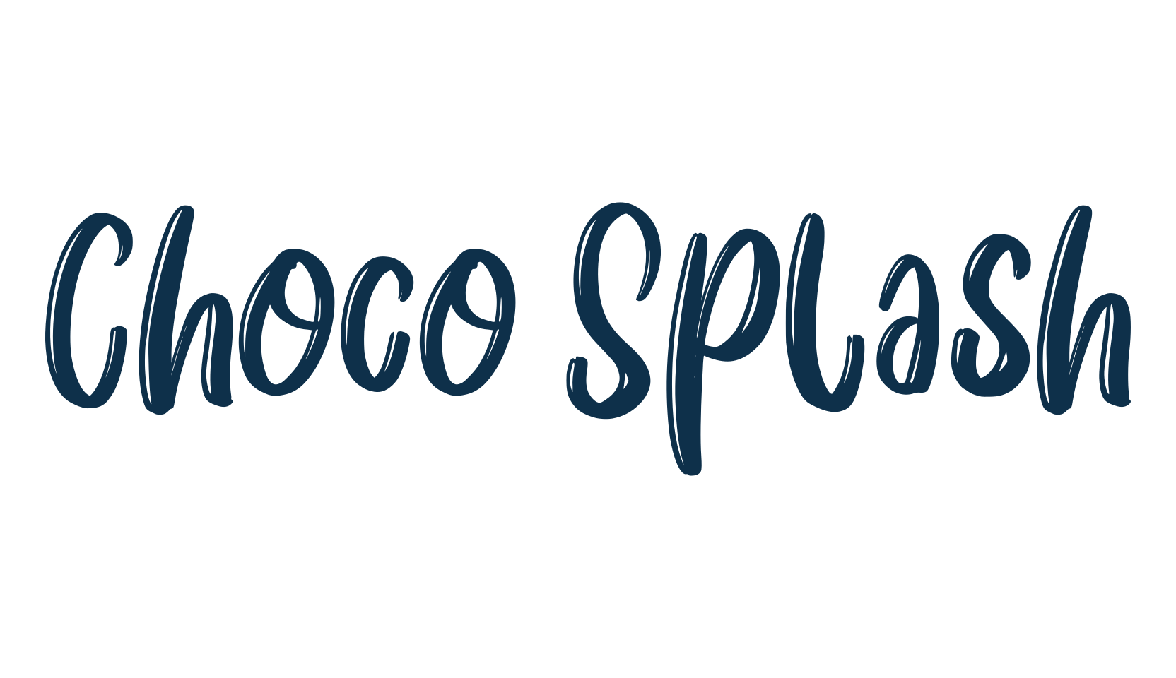 Choco Splash, various font preview