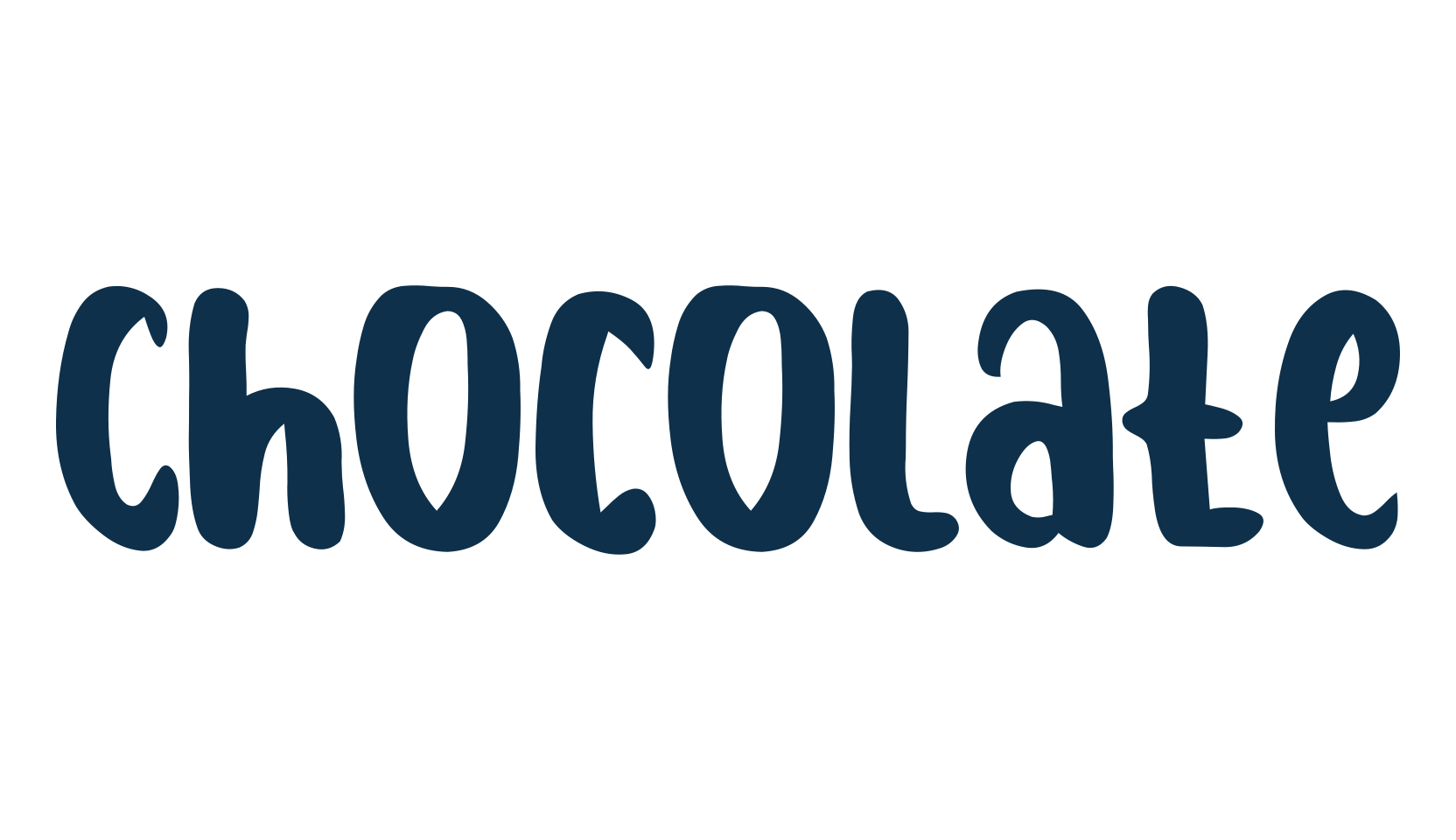 Chocolate (chocolate-10), fancy various decorative font preview