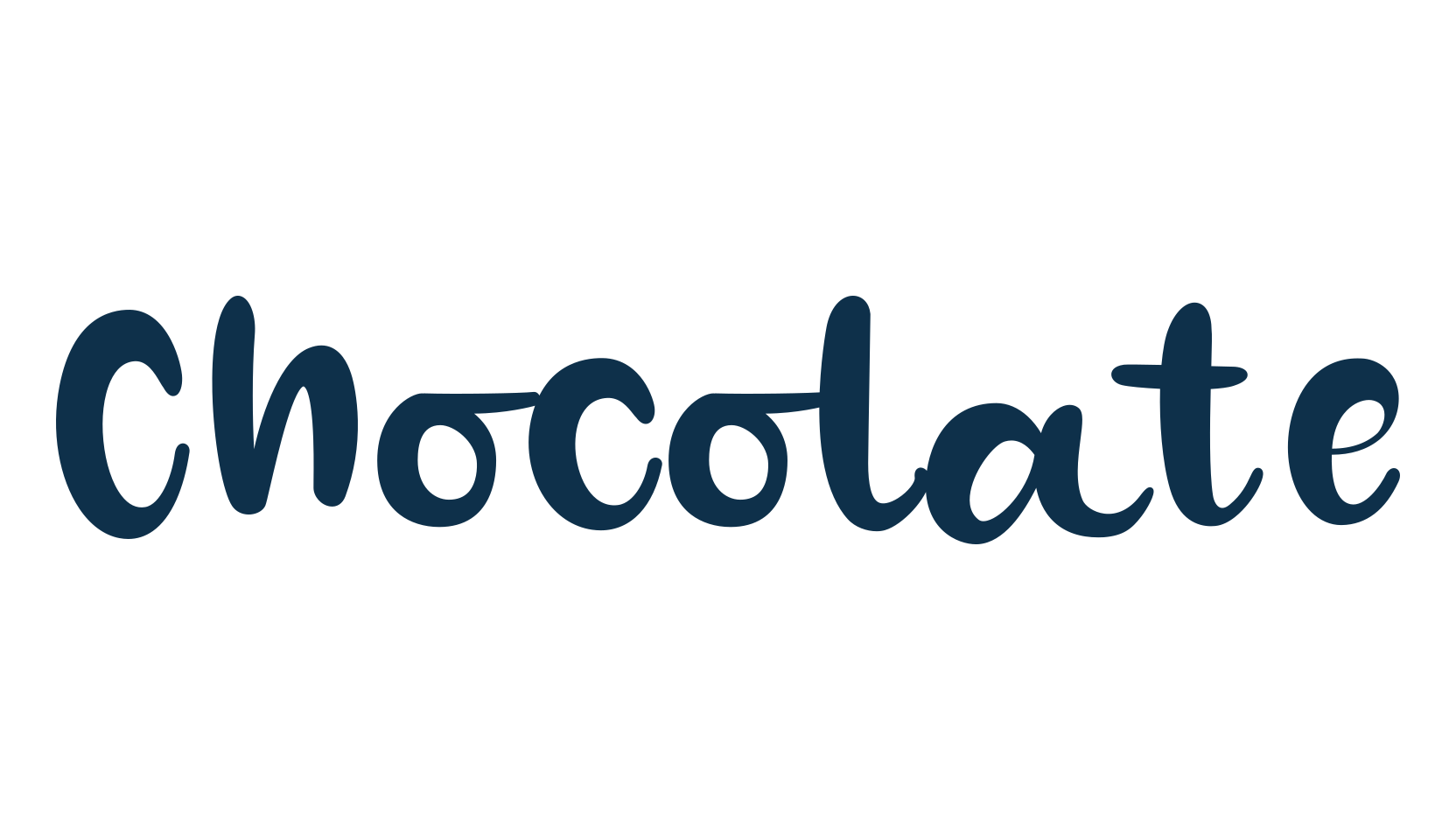 Chocolate (chocolate-3), various font preview