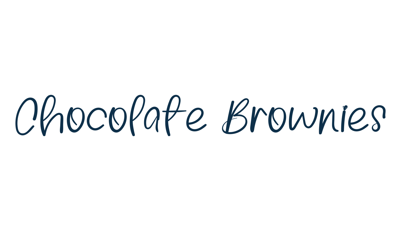 Chocolate Brownies, fancy decorative font preview