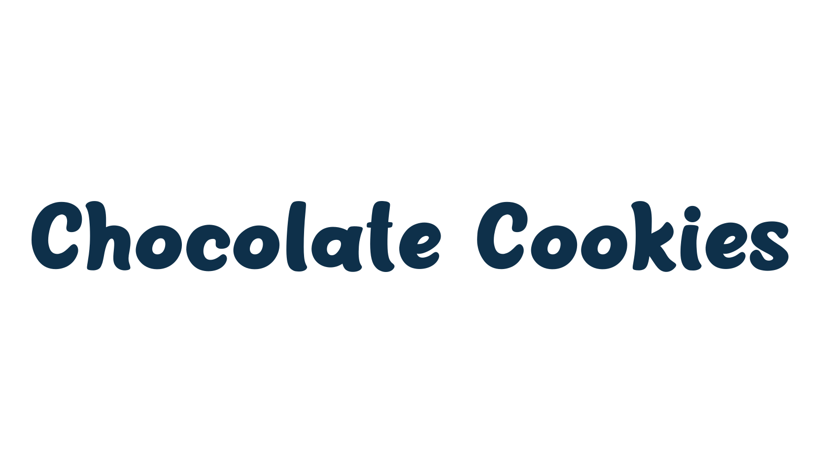 Chocolate Cookies, fancy cartoon decorative font preview