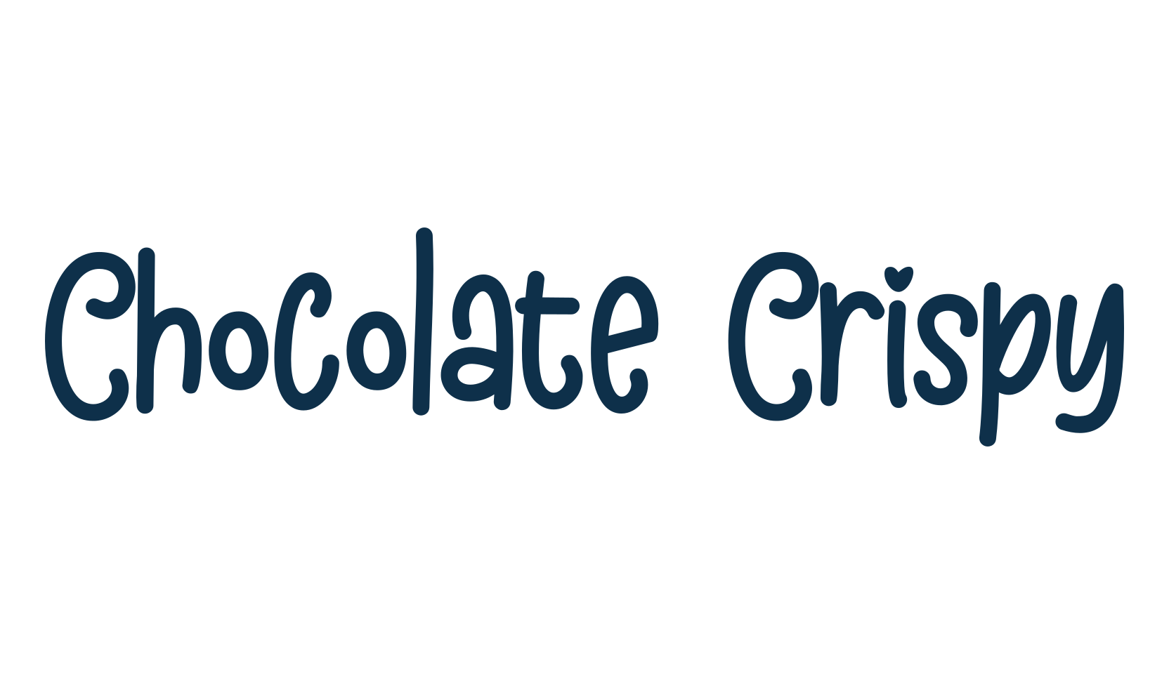 Chocolate Crispy, fancy cartoon decorative comic font preview